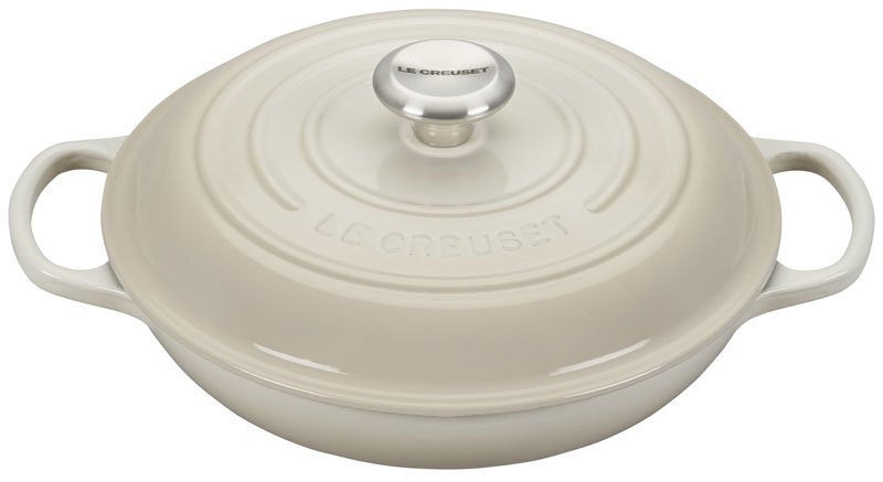 Le Creuset Gourmet Profitopf in Farbe Meringue 26cm
