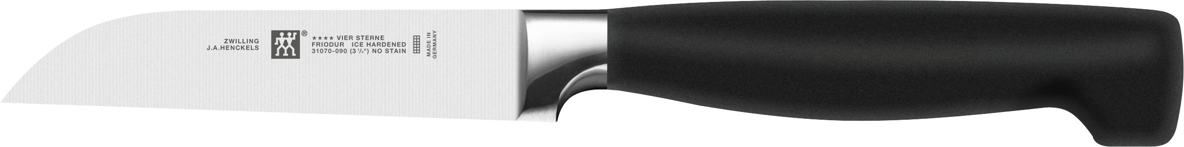 Zwilling Gemüsemesser VIER STERNE 8cm in Farbe Metallfarben/schwarz