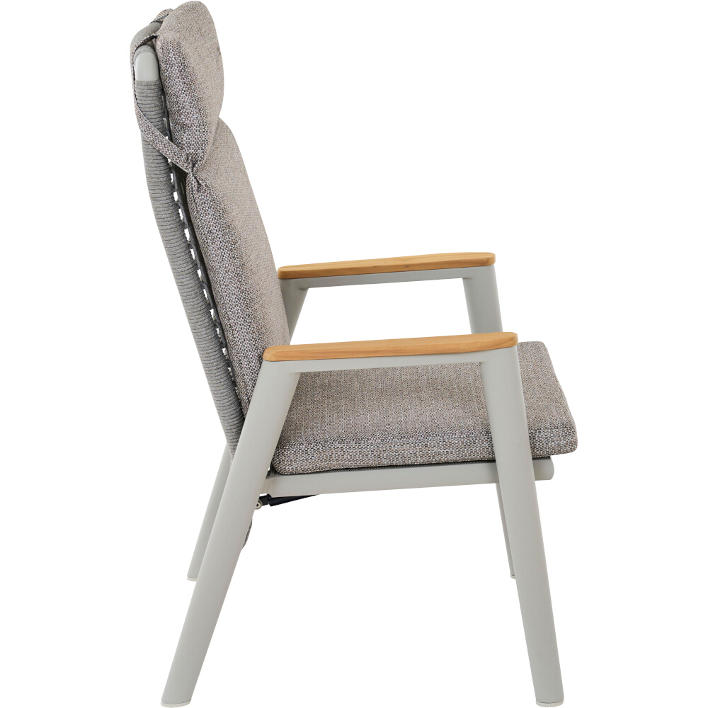 Sessel CORTINA in Farbe Aluminium matt seidengrau/taupe grau Sessel CORTINA in Farbe Aluminium matt seidengrau/taupe grau , Moebel, Stuhl, Sessel