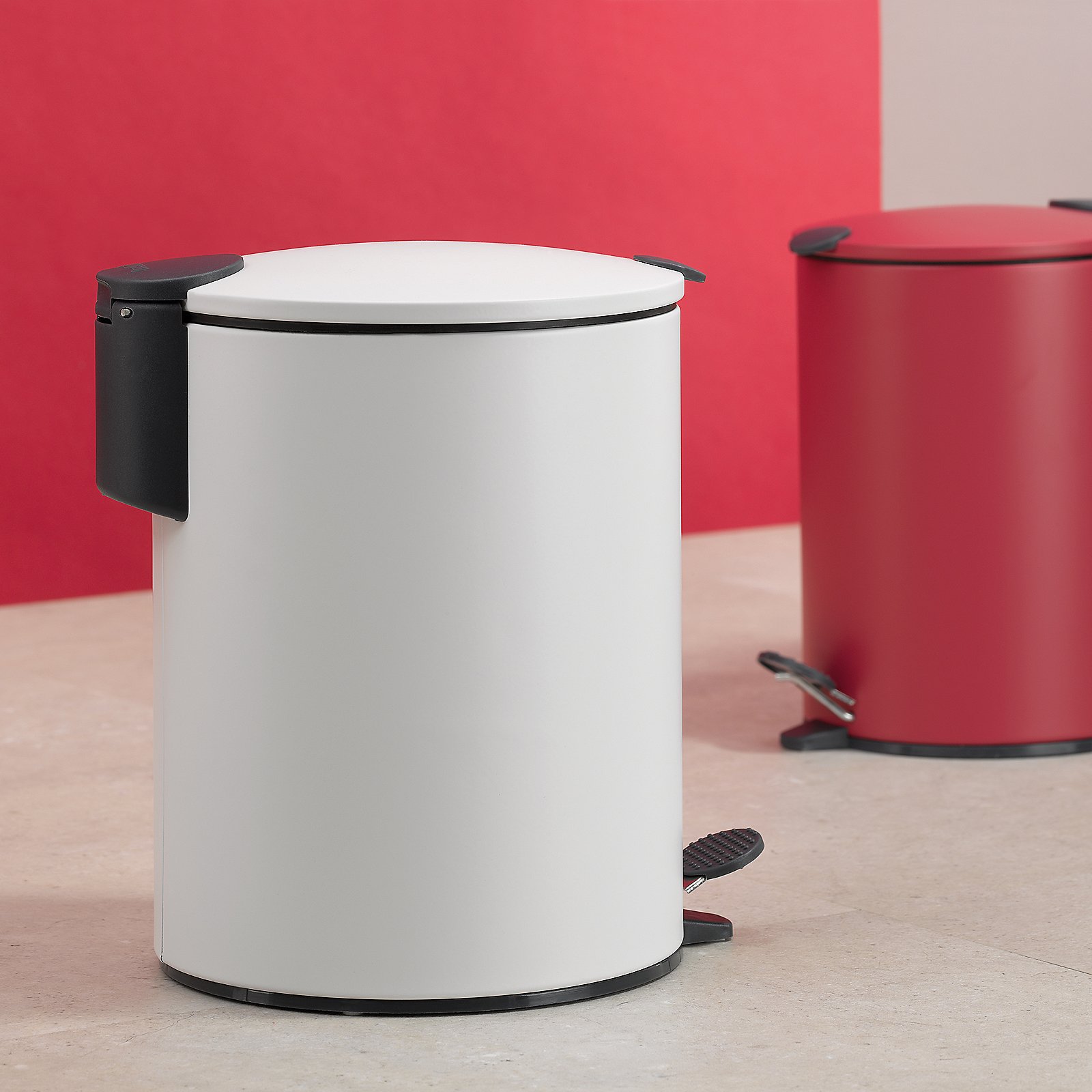 Kela Kosmetikeimer MATS in weiß, Zinn, Kann, Mülleimer, Postfach