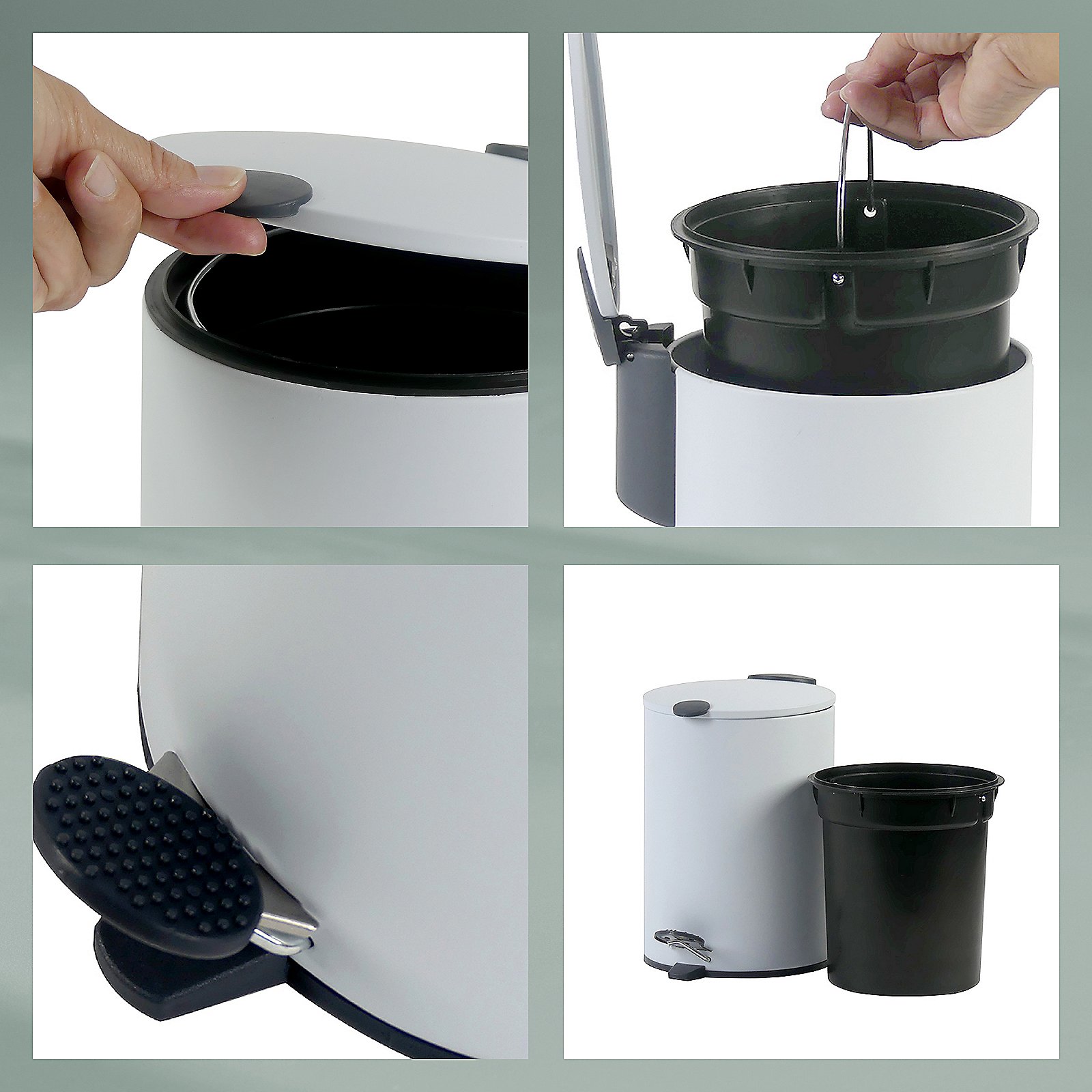 Kela Kosmetikeimer MATS in weiß