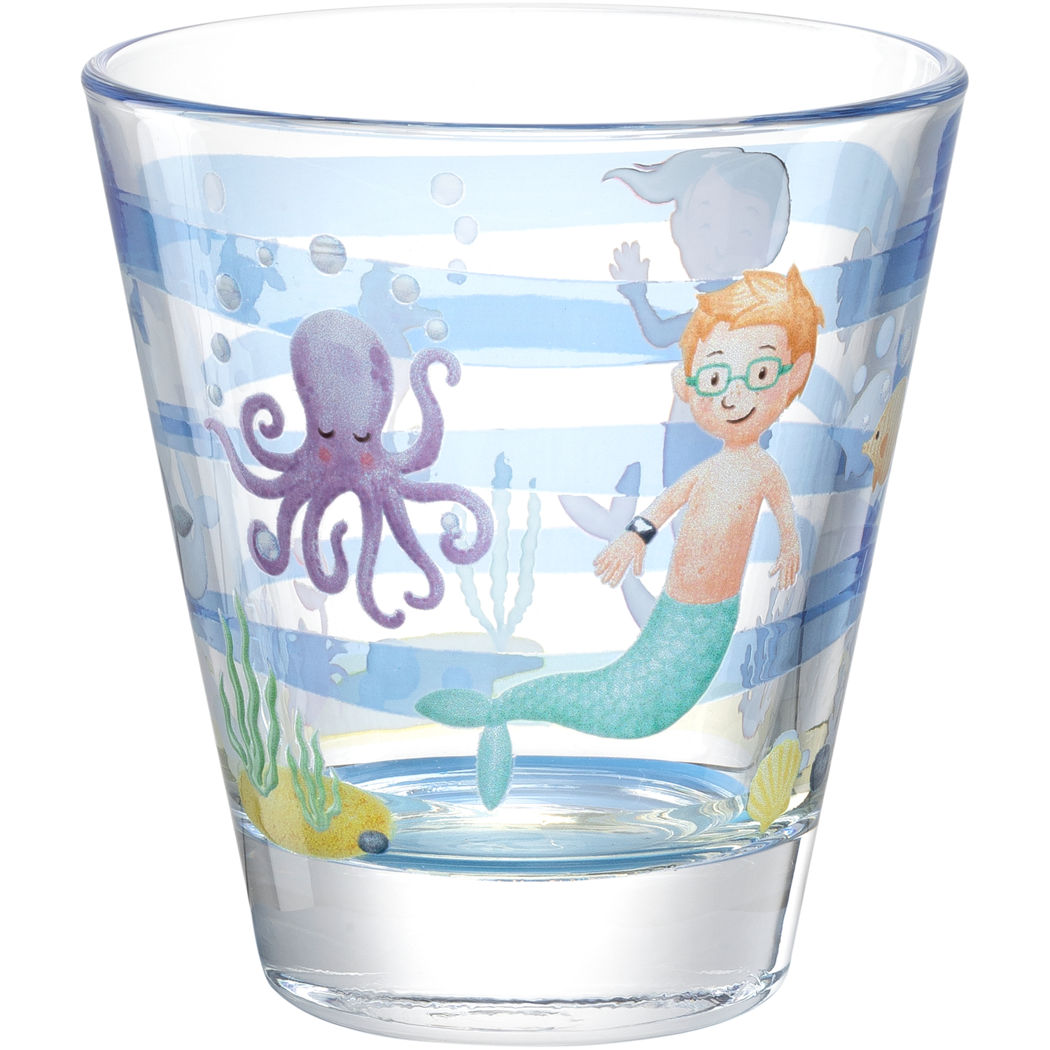 Leonardo Trinkglas Bambini Avventura 215ml in Farbe mehrfarbig, Glas, Tasse, Person, Gesicht, Kopf