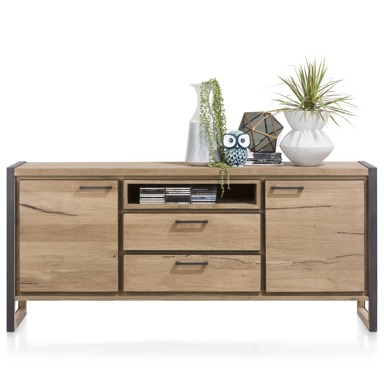 Henders & Hazel Sideboard Metalo in Eiche Railway braun
