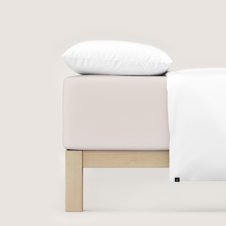 Schlafgut Pure Boxspring Spannbettlaken ca. 140x200-160x220cm in Farbe Sand Light Schlafgut Pure Boxspring Spannbettlaken ca. 140x200-160x220cm in Farbe Sand Light