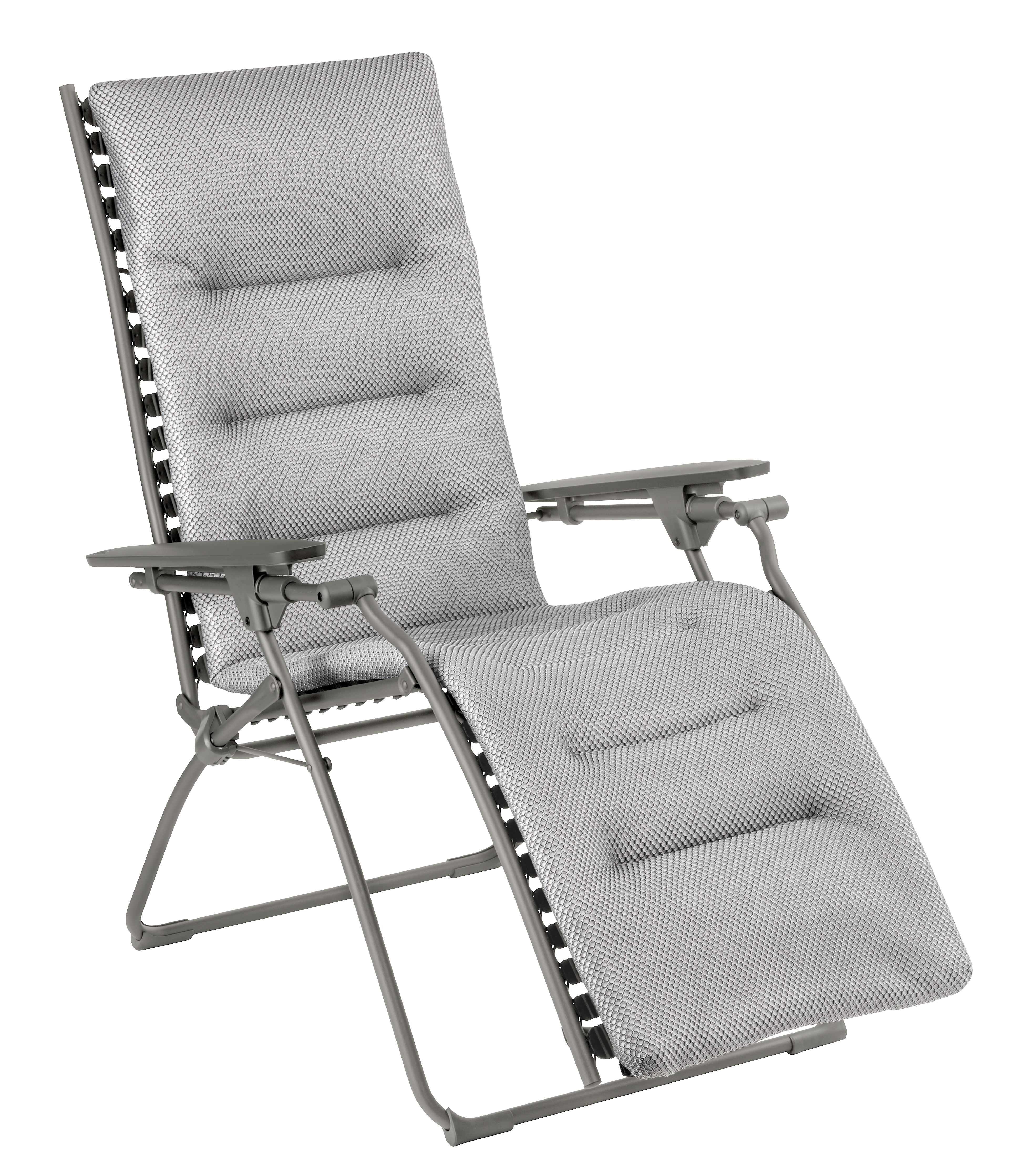 Lafuma Relaxliege EVOLUTION BE COMFORT in Gestell dunkelgrau, Bezug silber