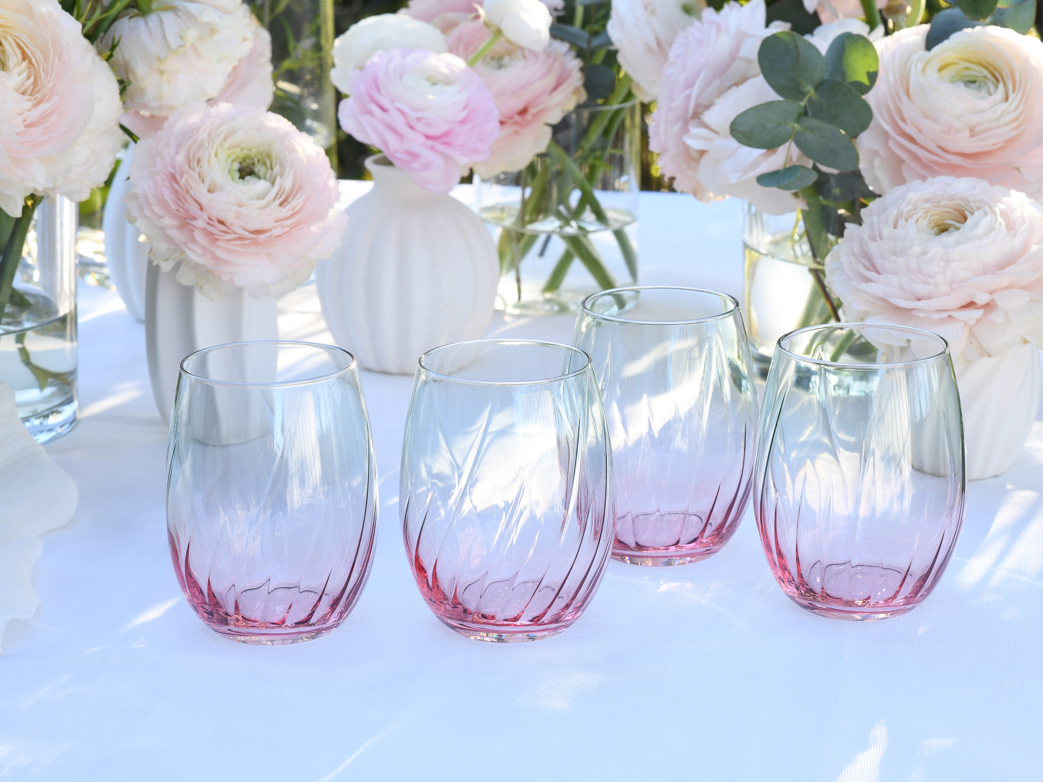 CreaTable Longdrinkglas Swirly 4-tlg.