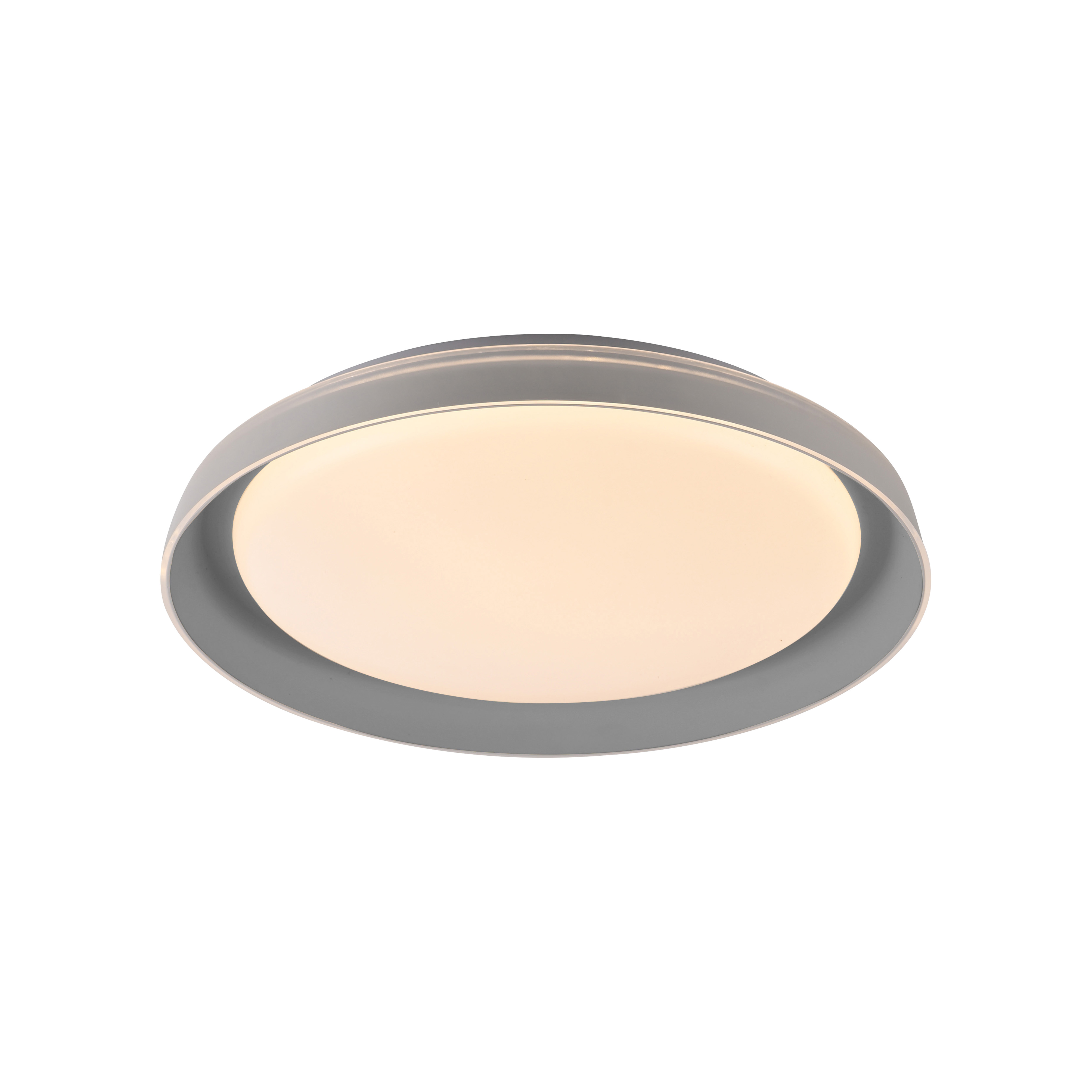 LED-Deckenleuchte SATI 1-flammig in Farbe grau, LED, Deckenleuchte, Rund, Weiß, Lampe