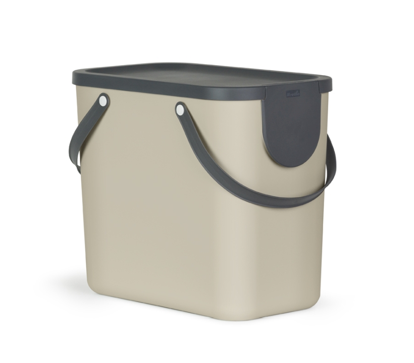 Rotho Recycling Müllsystem ALBULA in Farbe Cappuccino
