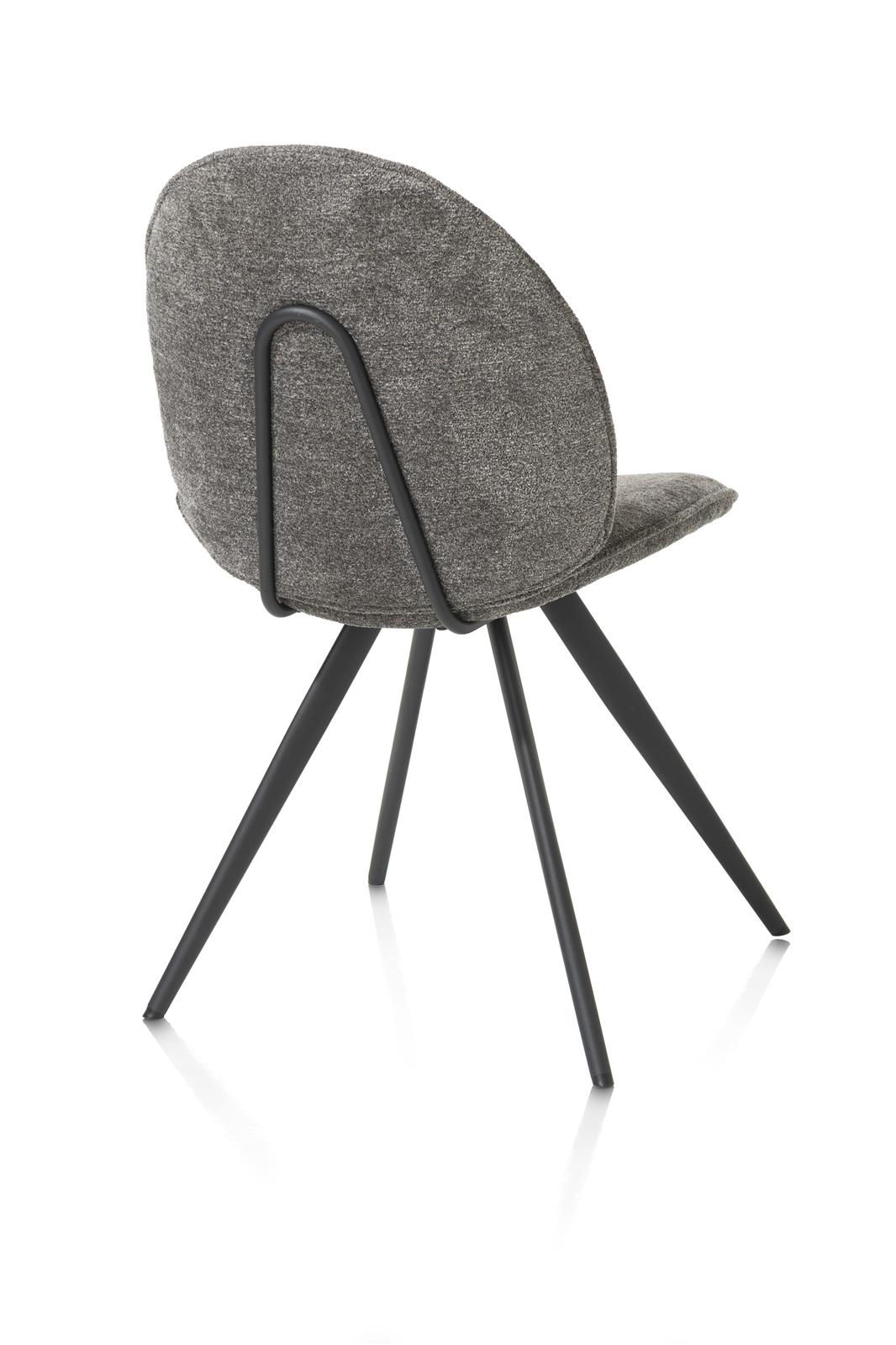 XOOON Stuhl AIKO ca. B50 H86 T61 cm in Stoff Enzo grau