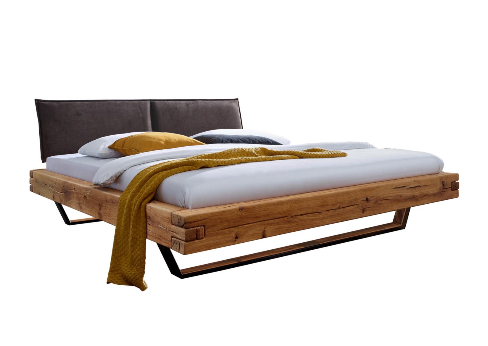 Bett in Holzfarben Frankenmöbel Bett ca. 180x200cm in Wildeiche massiv geölt