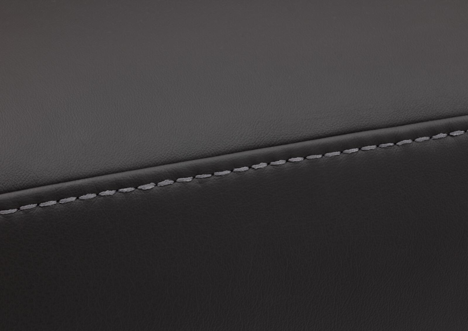 Hukla Sofa 2,5-sitzig VS-HU1064 Breite ca. 188cm in Leder Torro anthrazit