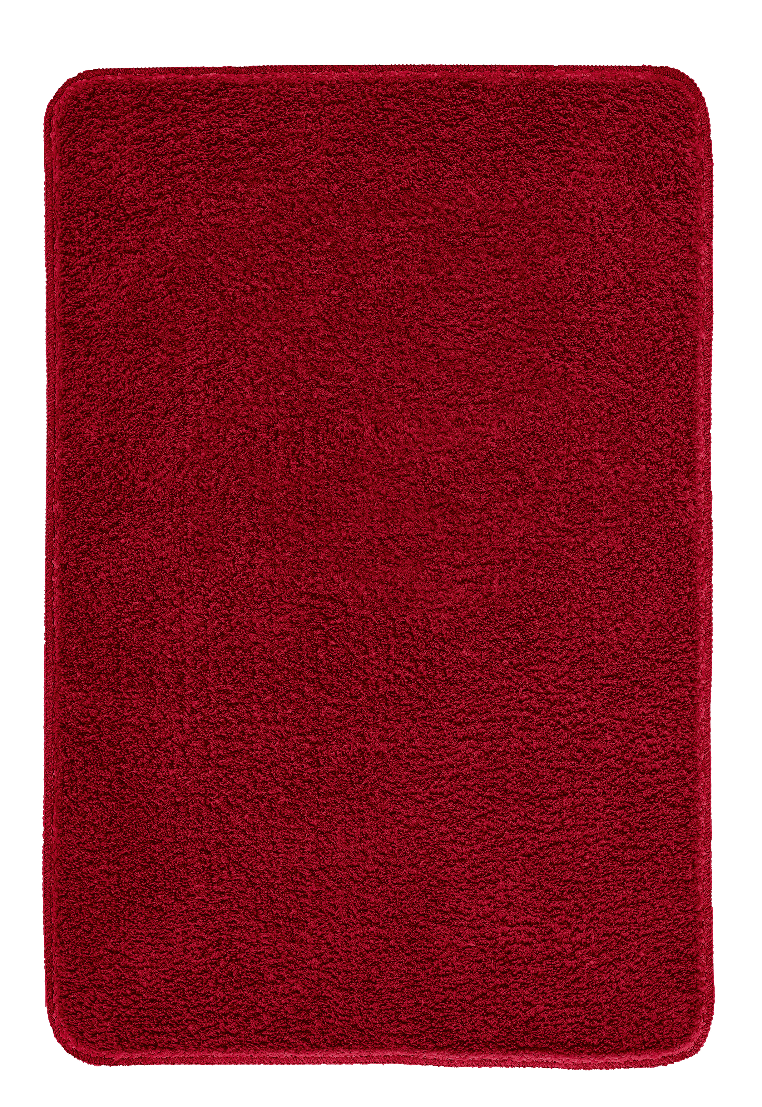 Kleine Wolke Badteppich MARCO ca. 70x120cm in Farbe Granat