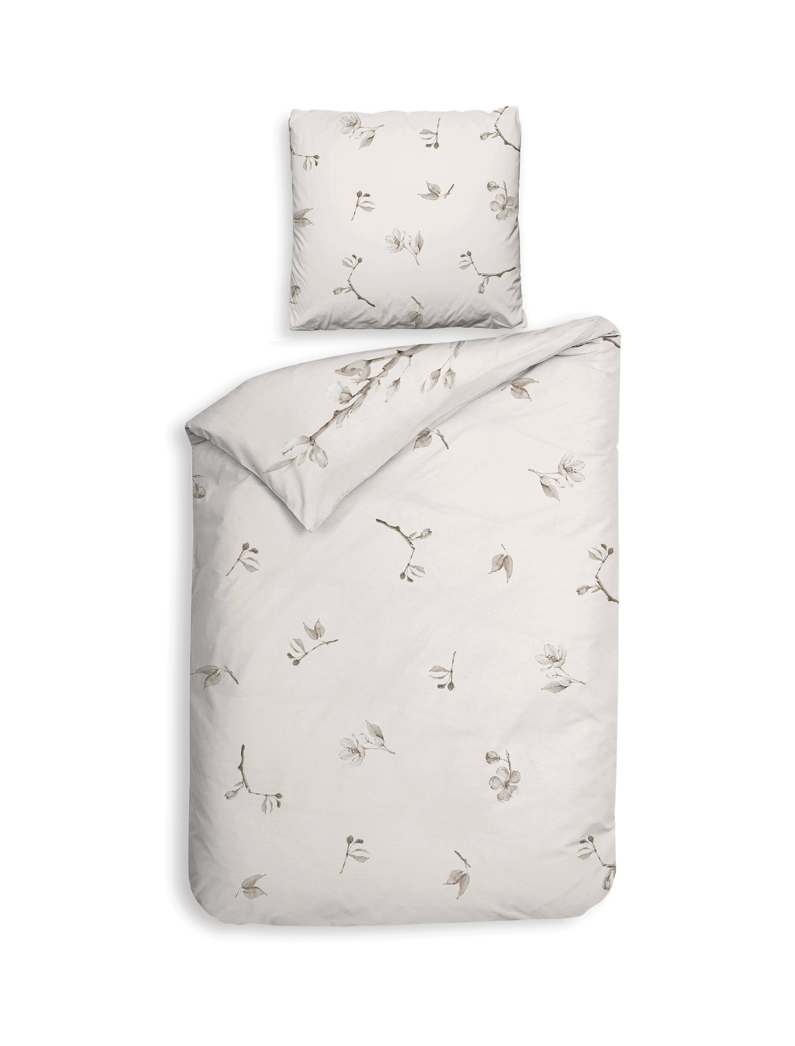 Heckettlane Bettwäsche ca. 155x220cm in Farbe Off-white