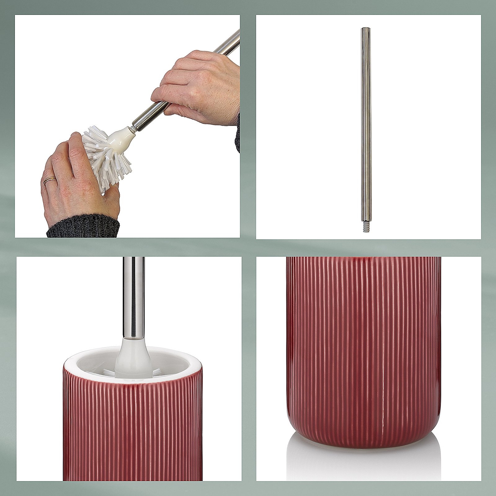 Kela WC-Garnitur AVA in Farbe himbeerrot