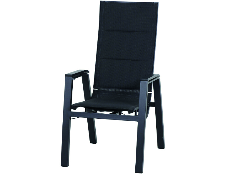 Gautzsch Sessel MILANO in Stoff Ranotex grau/Aluminium anthrazit matt