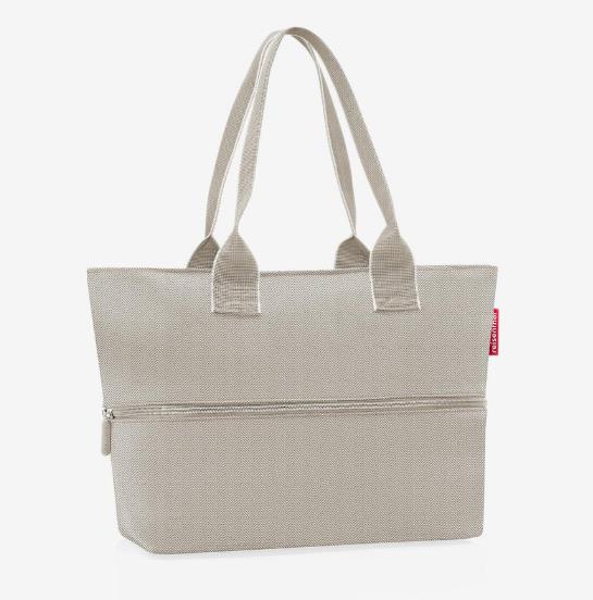 Reisenthel SHOPPER E1 in Farbe herringbone sand, Tasche, Shopper, Reißverschluss, Dual-Handle, Beige