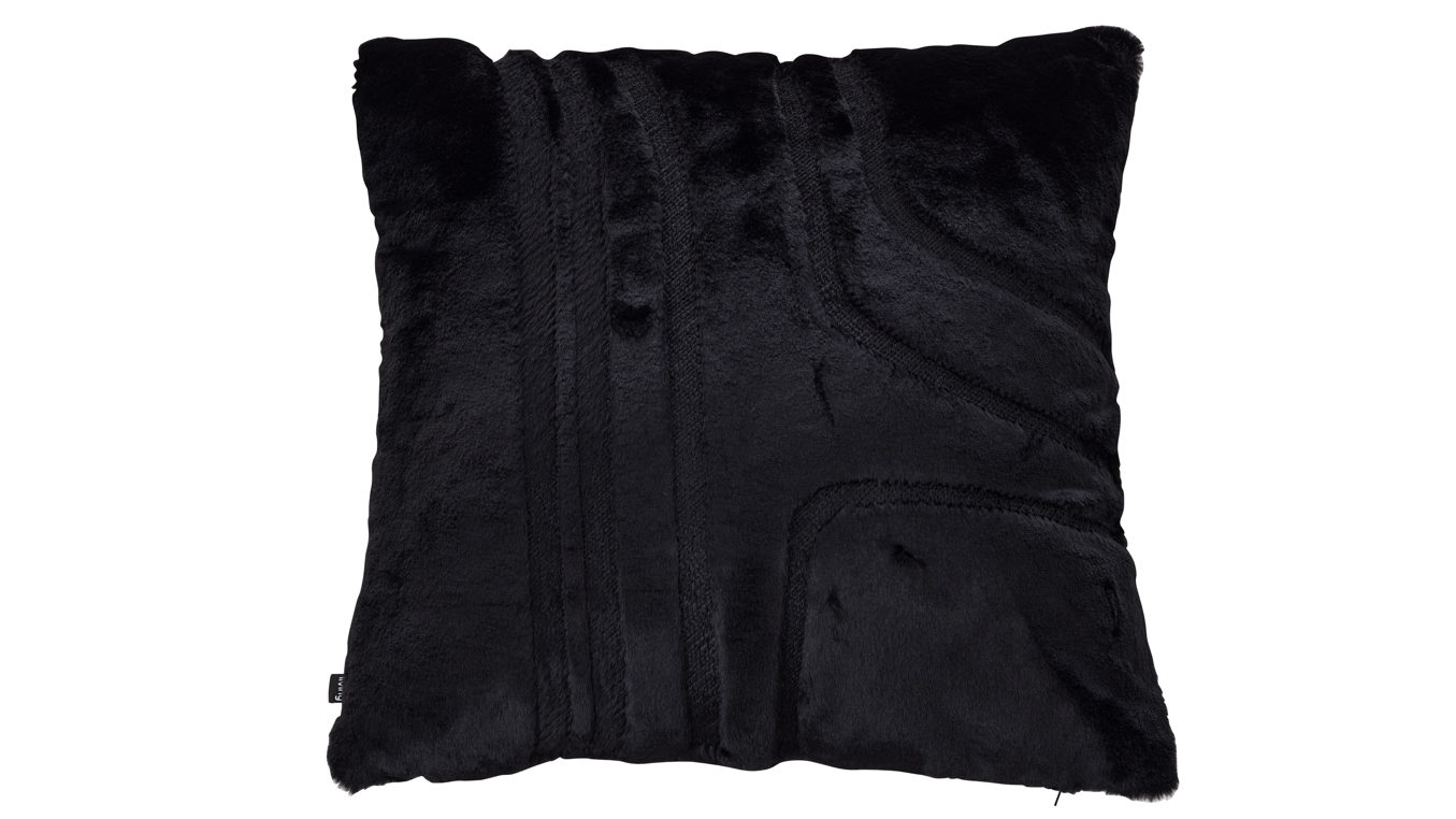 Interliving Zierkissenhülle IL-9125 ca. 50x50cm in Farbe Schwarz