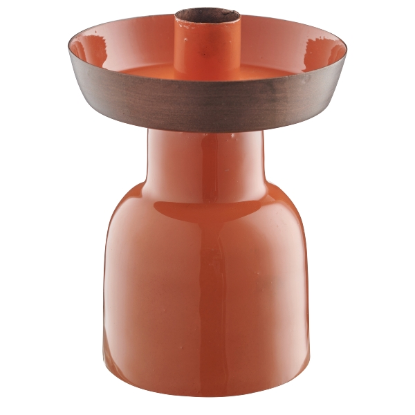 Roomio Kerzenhalter JANNIK Durchmesser ca. 10 cm, Höhe ca. 14 cm in Fb. zimt, Essen, Ketchup, Glas