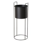 Boltze Pflanztopf Melanda 80 cm groß MELANDA in Eisen schwarz