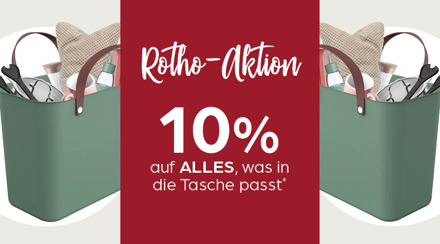 🛍️ Rotho-Aktion: Tasche füllen & 10 % sparen!