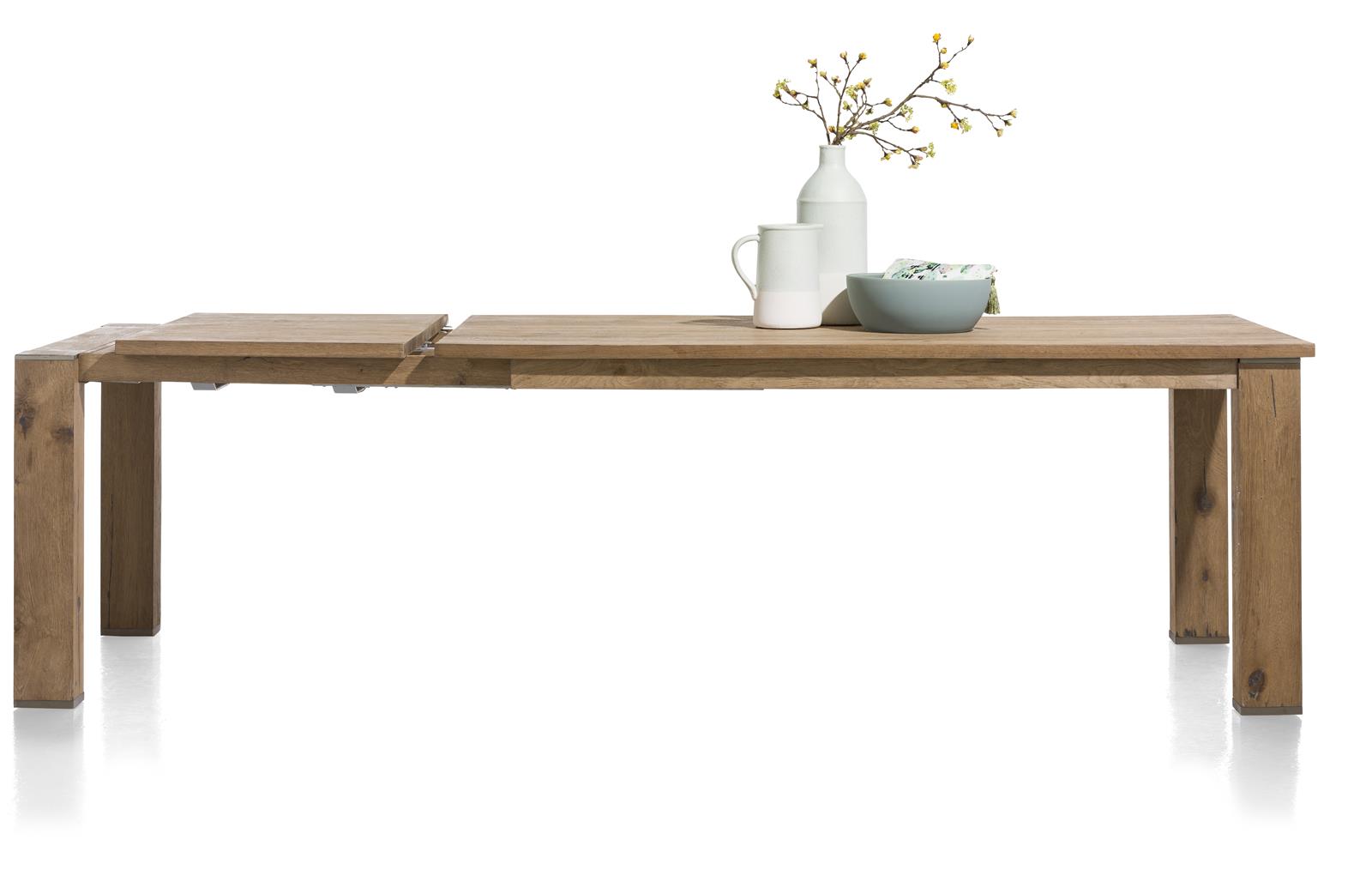 Habufa Ausziehtisch CANOVA ca. 100x77x180cm in Railway brown