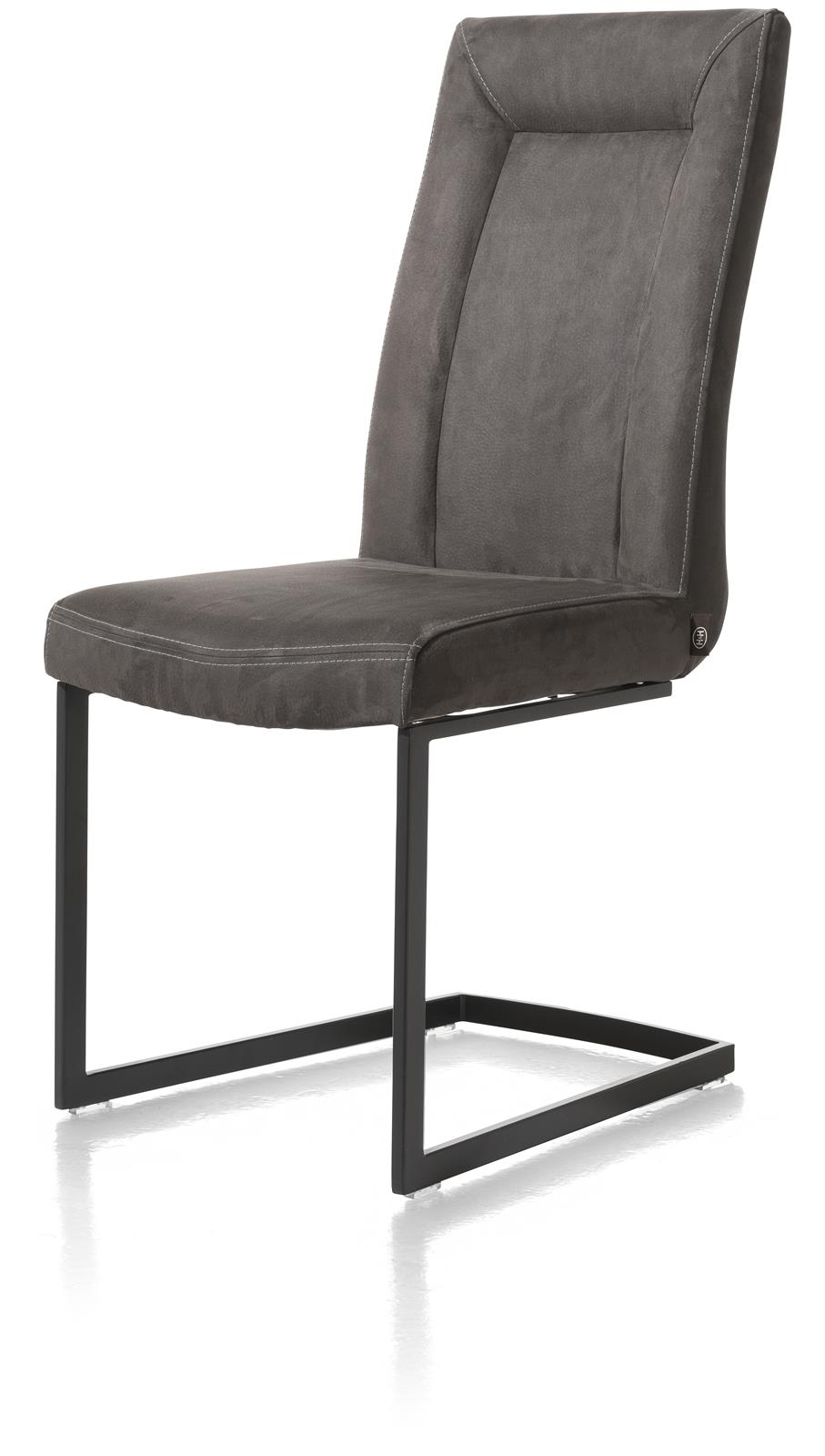 Henders & Hazel Schwingstuhl MALENE ca. B48 H103 T67 cm in Stoff Nubucco dunkelbraun