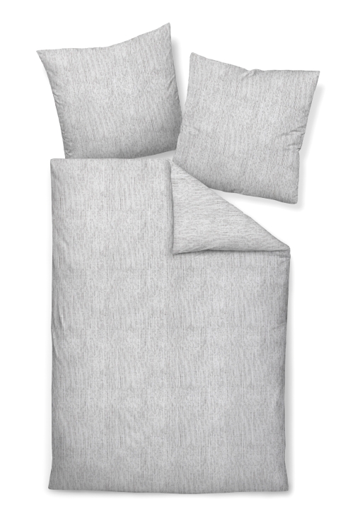 Janine Design Bettwäsche CORTINA ca. 135x200cm in Farbe natur grau