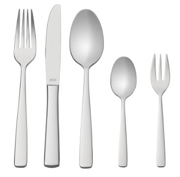 Rösle Besteck-Set 30-tlg. ELEGANCE Rösle Besteck-Set 30-tlg. ELEGANCE, Teller, Gabel, Messer, Löffel, Besteckset