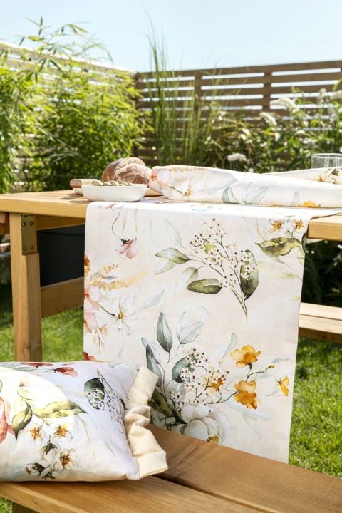 Magma Heimtex Tischläufer BEAULIEU ca. 40x145cm in Farbe beige