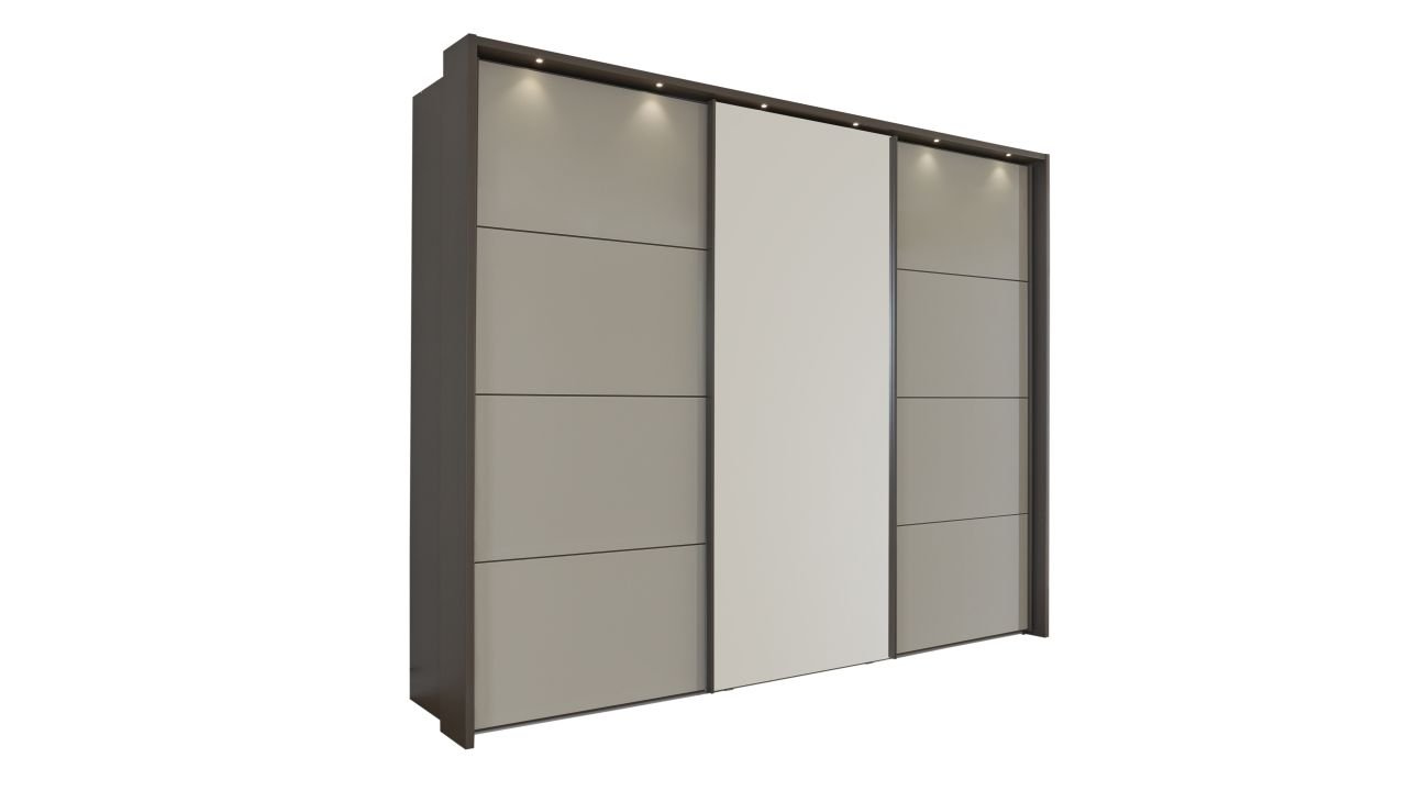 Wiemann Schwebetürenschrank Kos in anthrazit/kieselgrau ca. 250 cm breit