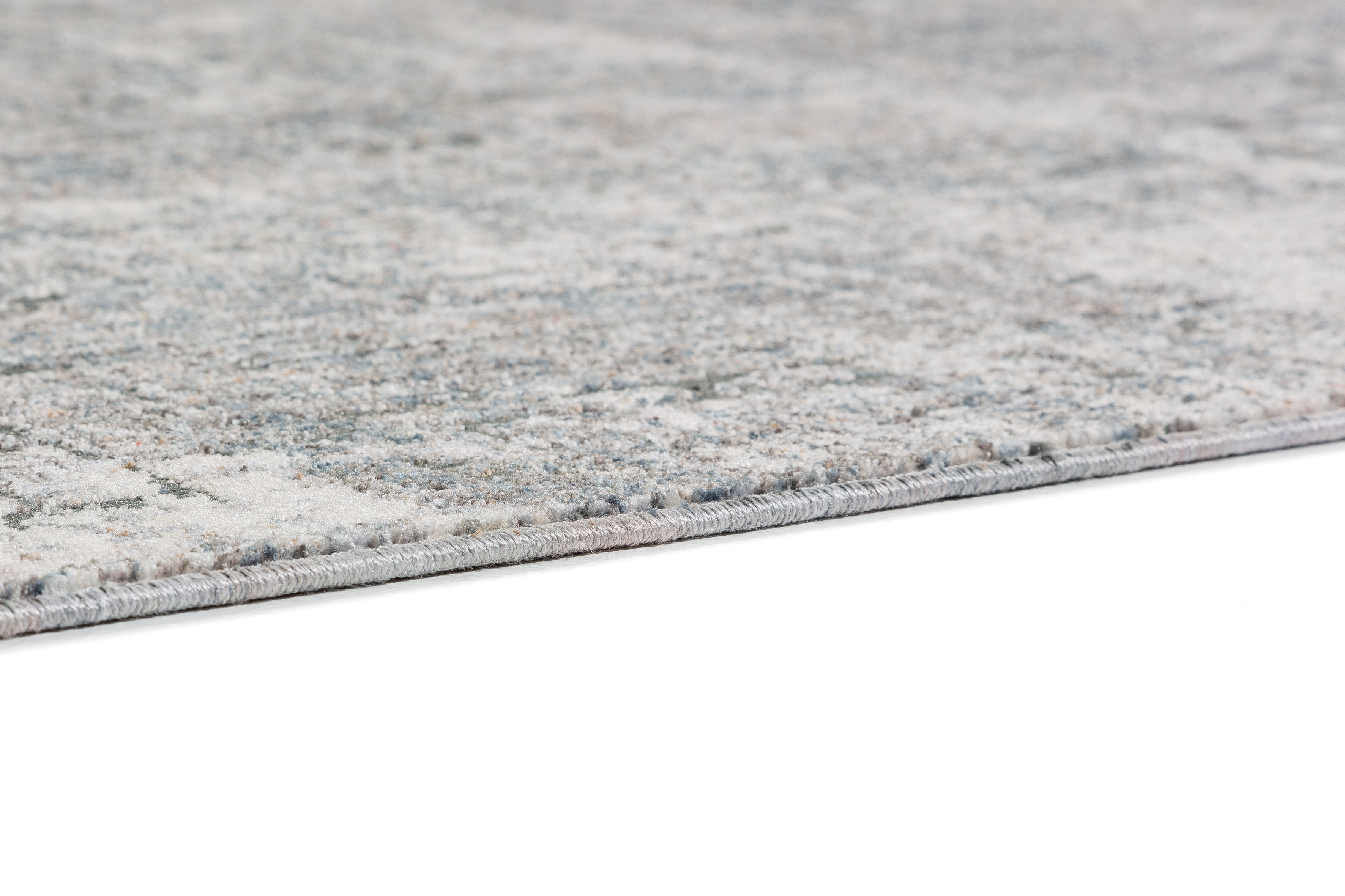 Golze & Söhne Teppiche Sarezzo ca. 80x150cm in Farbe Grau, Teppich, Teppichboden, Grauer, Musterlos, Kantennaht