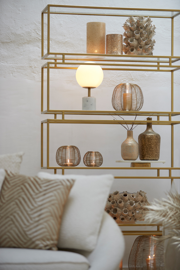 Light & Living Windlicht ODETO 18,5x15cm in gold