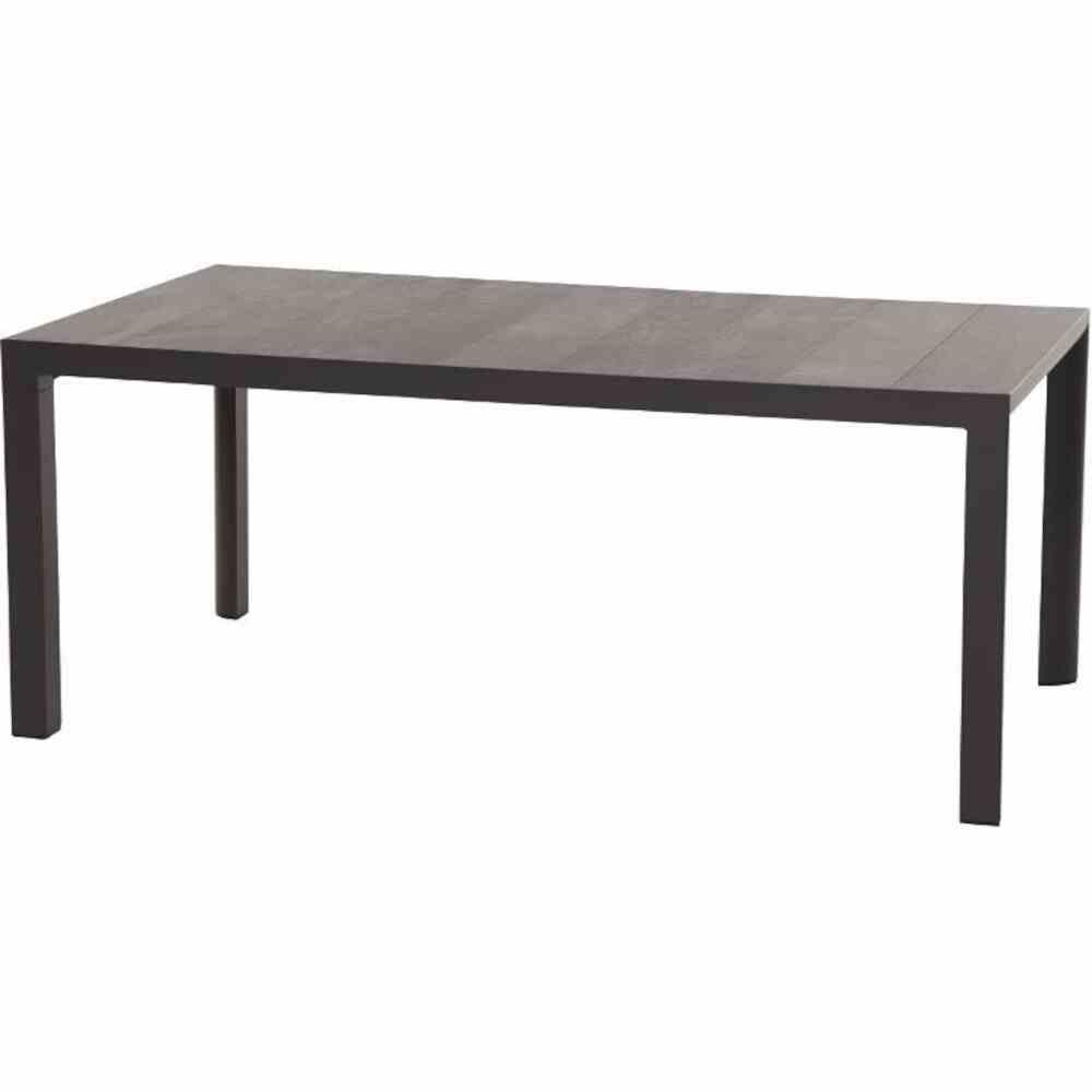 Gautzsch Tisch ANCONA ca. 100x180cm in Keramik Wood grey/Alu matt anthrazit