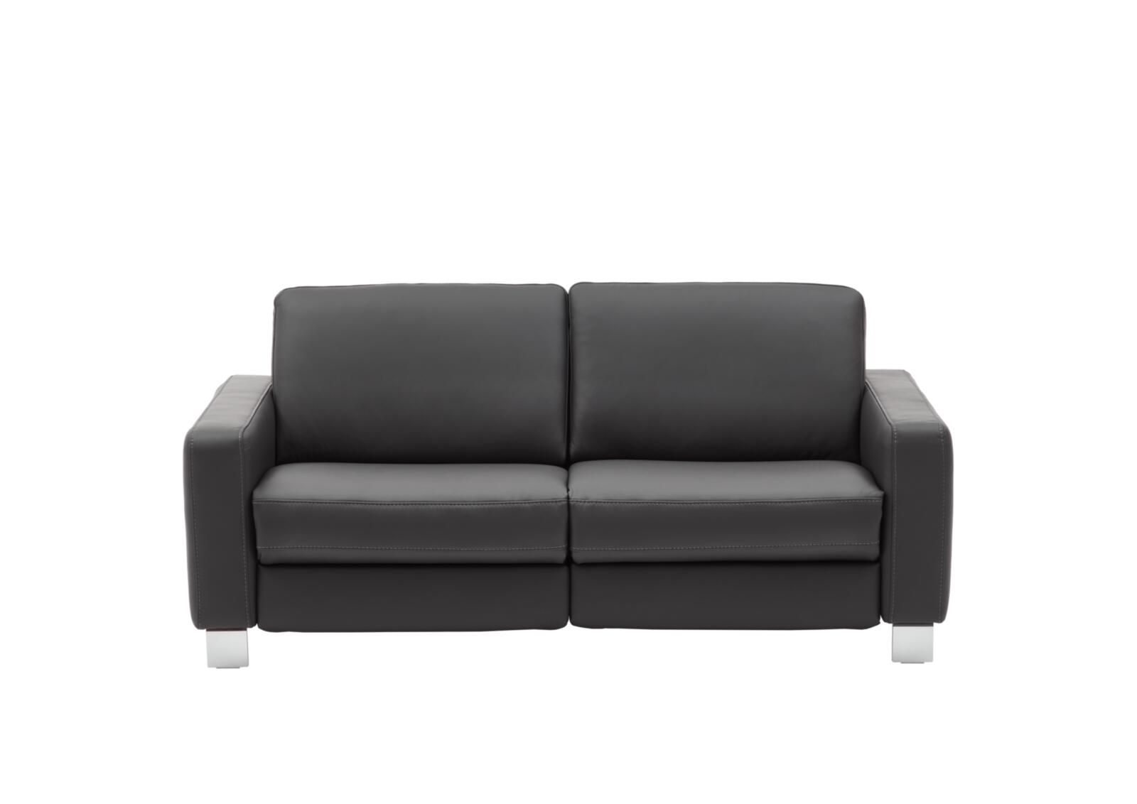 Hukla Sofa 2,5-sitzig VS-HU1064 ca. B188 H85 T95 cm in Leder Torro anthrazit PG56