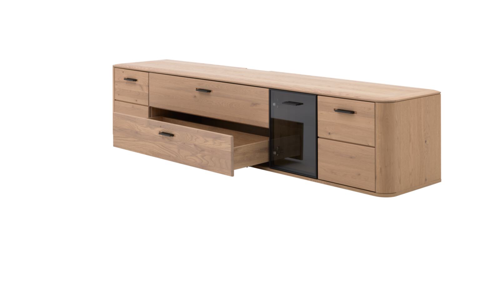 Interliving Wohnkombination IL2029 ca. B295 H205 T45 cm in Wildeiche massiv Interliving Wohnkombination IL2029 ca. B295 H205 T45 cm in Wildeiche massiv