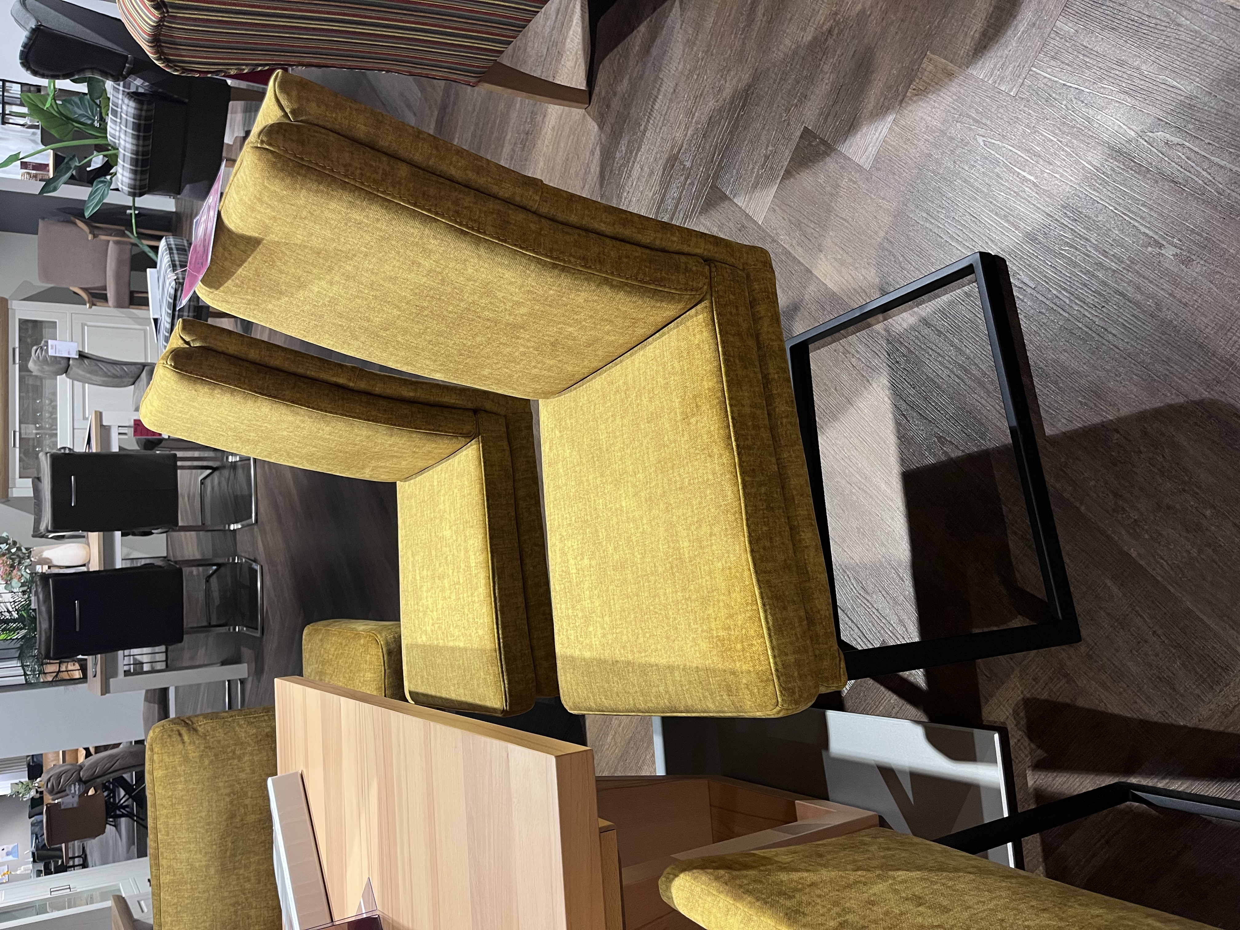K + W Eckbankgruppe 4-tlg. GAVELLO in Stoff 0660-40 yellow