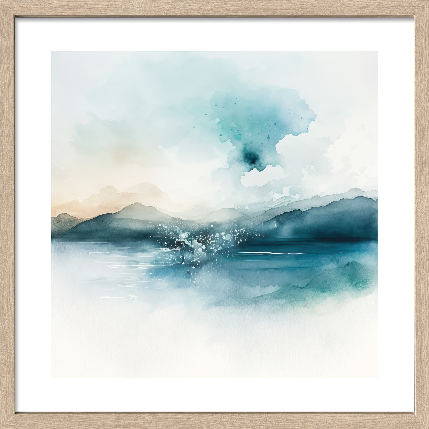ProArt Anonymus ca. 50 x 50 cm AQUARELL SEASIDE ca. 50x50cm in Aquarell Seaside // ProArt Anonymus ca. 50 x 50 cm AQUARELL SEASIDE ca. 50x50cm in Aquarell Seaside //