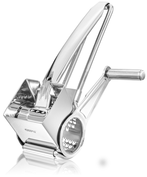GEFU Käsereibe Queso ca. B19,5 H7,8 T11,9 cm in silber