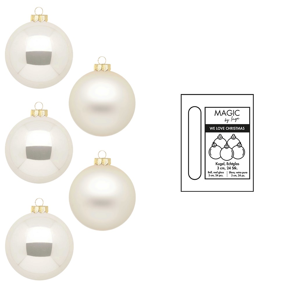 Kugel 3cm in Farbe Champagne (24 Stück/Box), Zubehor, Ohrring, Schmuck, Perle