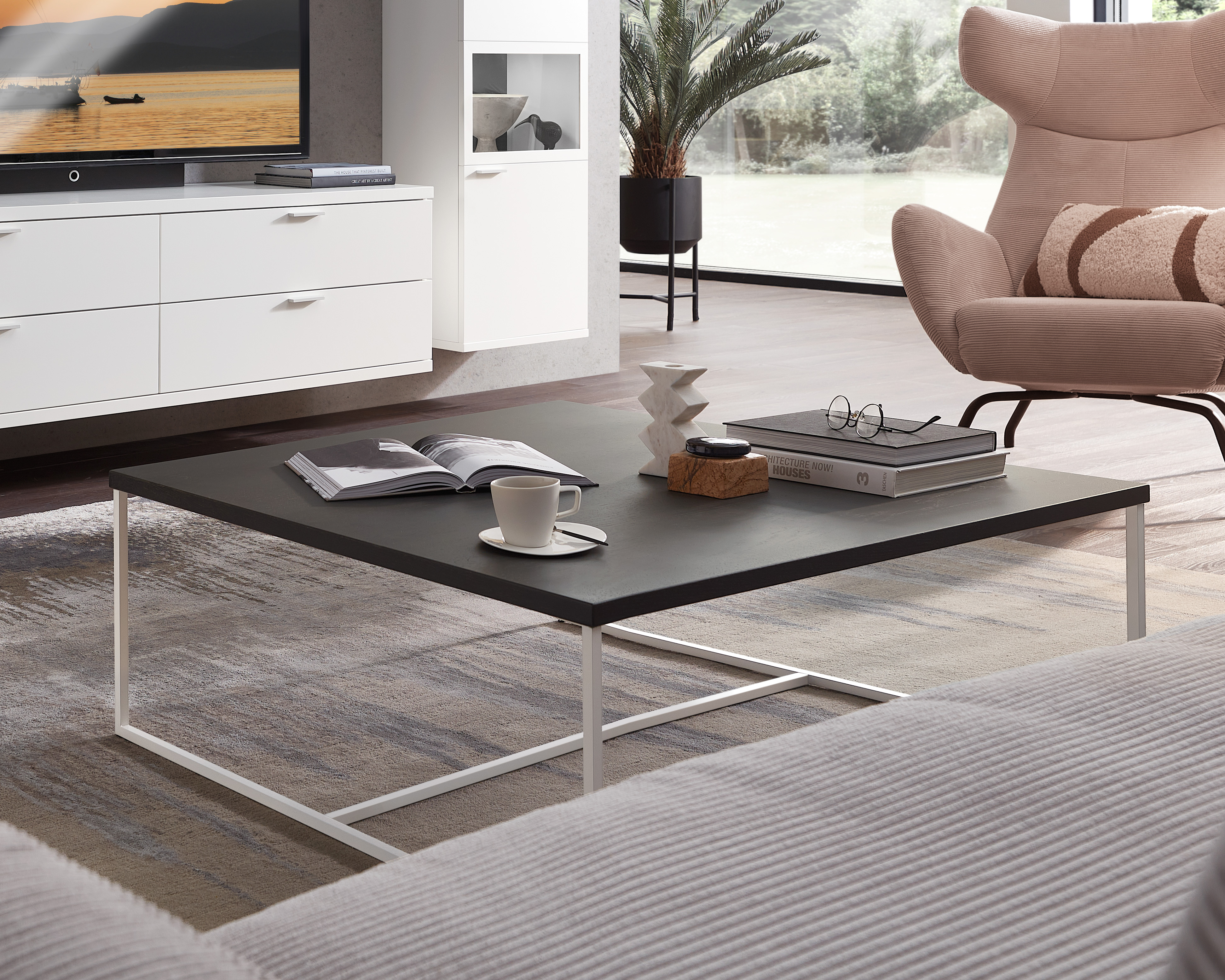 RMW Couchtisch Venue 83745, couchtisch, wohnzimmer, modern, glas, bücher