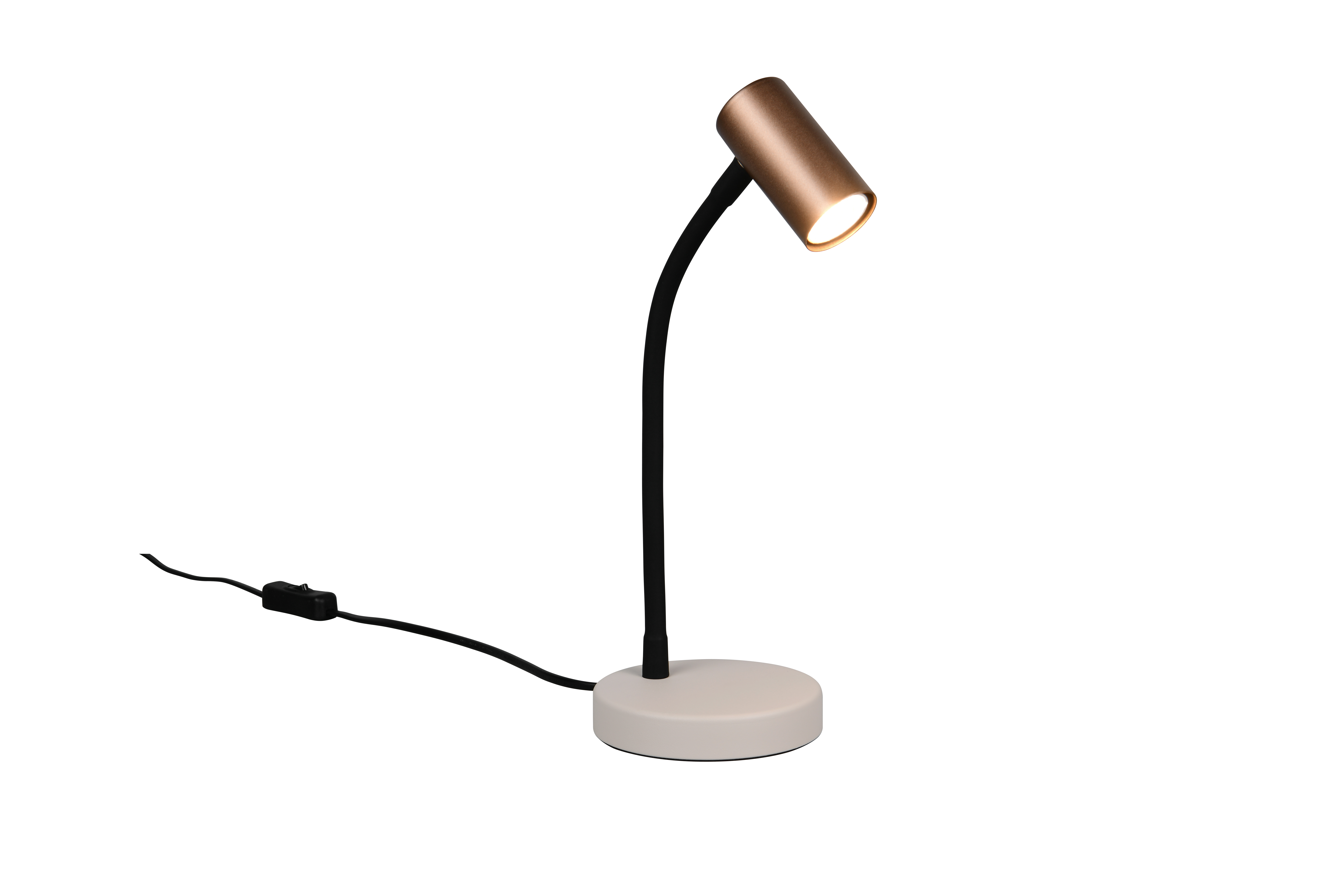 Reality Leuchten Tischleuchte TARYN in Coffee, Lampe, Tischlampe, Elektrisches Gerät, Mikrophon, Fön