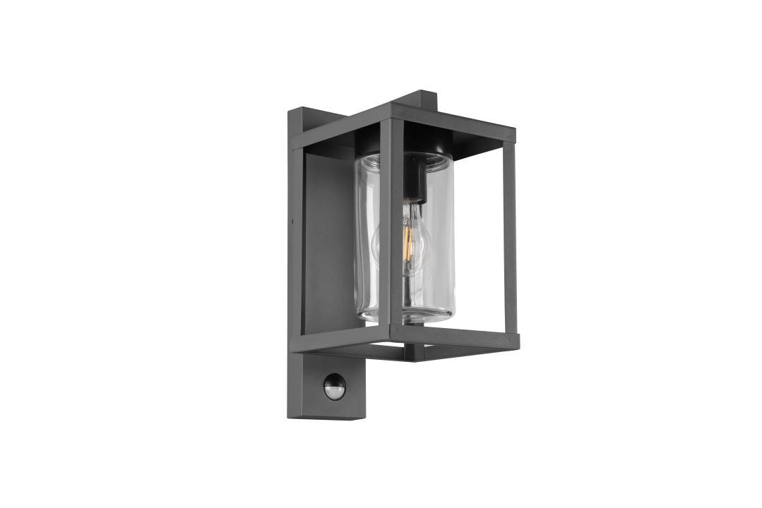 Trio Wandleuchte LUNGA 1-flammig in Farbe anthrazit, Glas transparent klar Trio Wandleuchte LUNGA in anthrazit