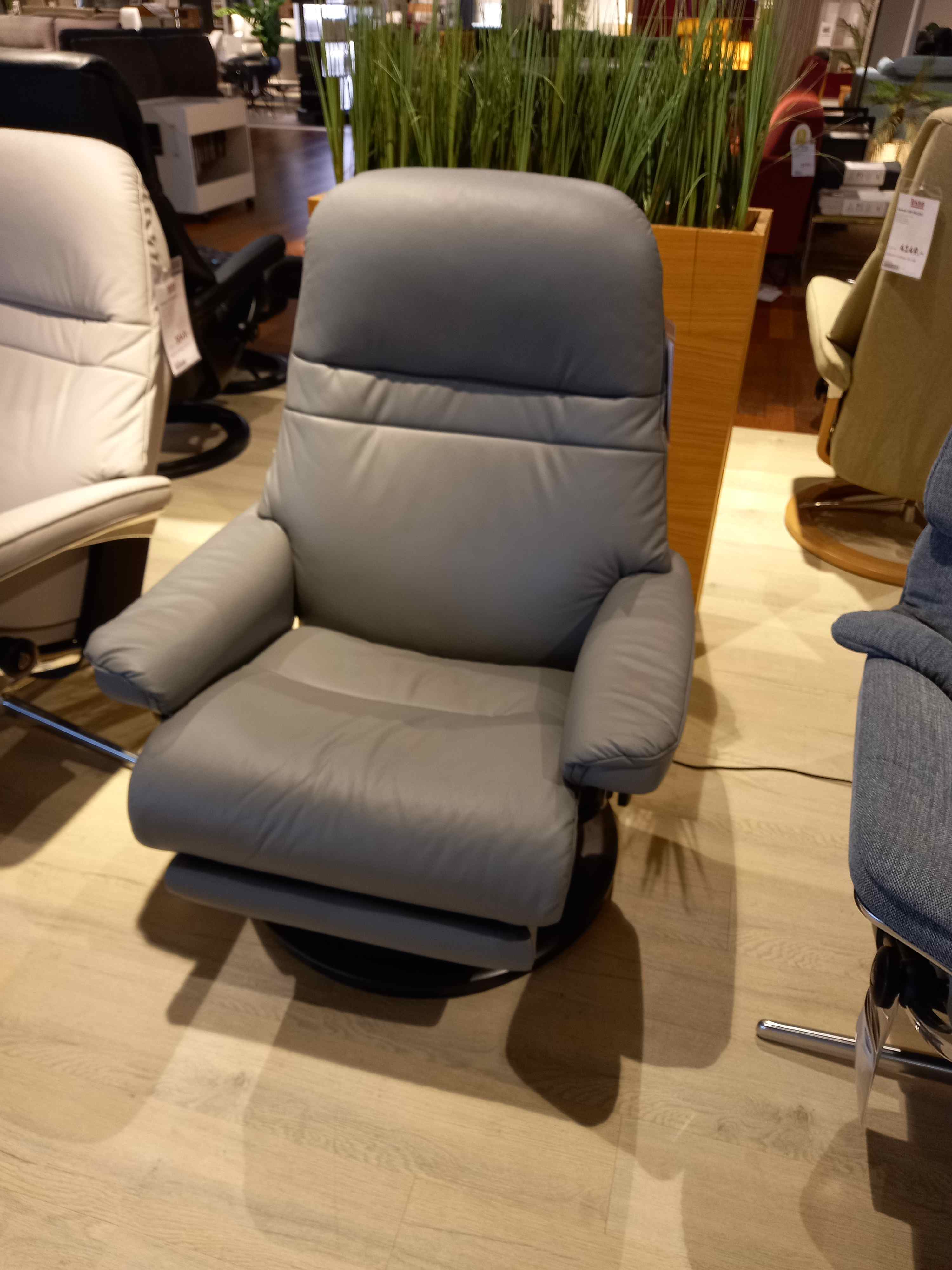 Stressless Sessel Sunrise Classic (M) in Leder Paloma Neutral grey