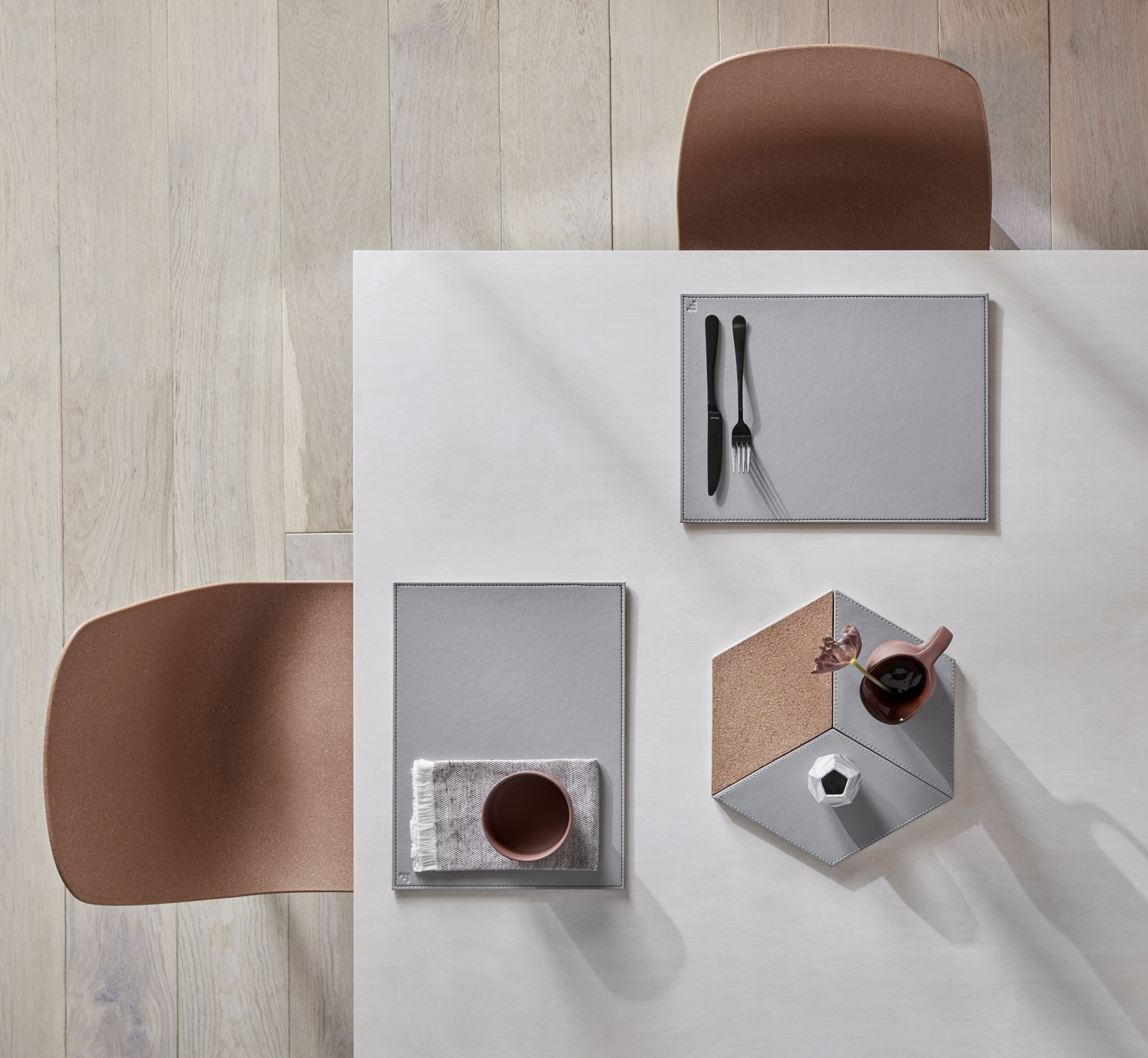 Profino DUO - Platzset rechteckig, schwarz/grau Profino DUO - Platzset rechteckig, schwarz/grau