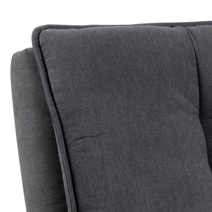Actona Schlafsofa FAITH in Stoff Enjoy dunkelgrau, Gestell matt schwarz