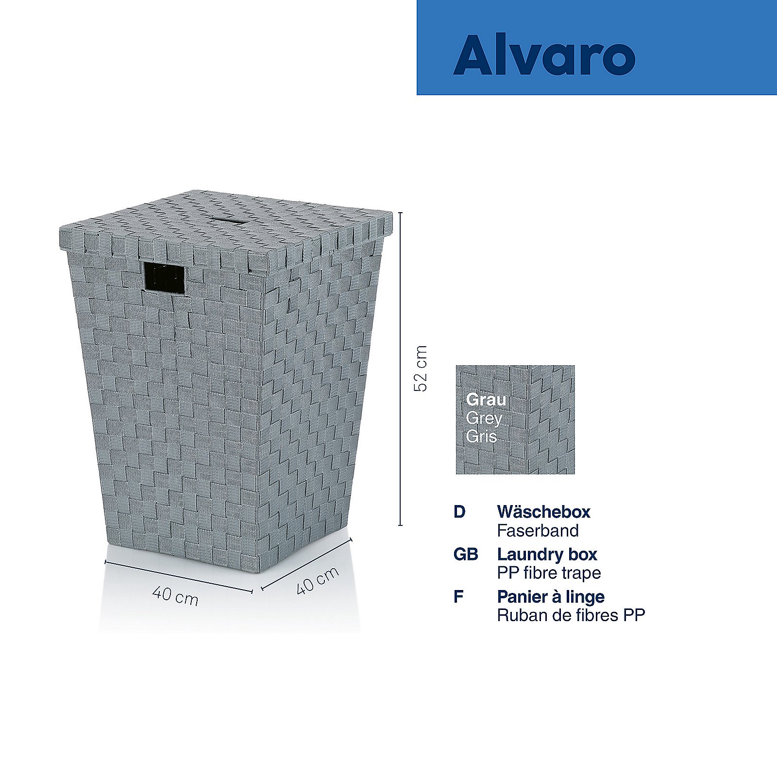 Kela Waeschebox ALVARO in Farbe Grau Kela Waeschebox ALVARO in Farbe Grau, Architektur, Gebäude