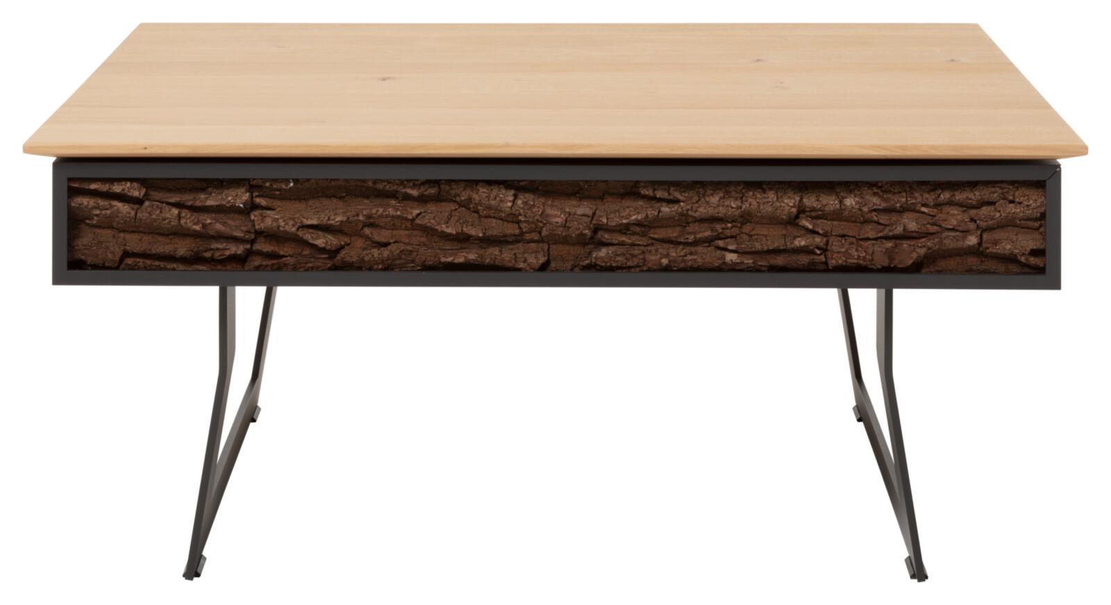 Hartmann Couchtisch RUNA ca.L105 B75 H47 cm in Kerneiche natur gebürstet Hartmann Couchtisch RUNA ca.L105 B75 H47 cm in Kerneiche natur gebürstet, holzplatte, tisch, couchbock, braun, metallbeine