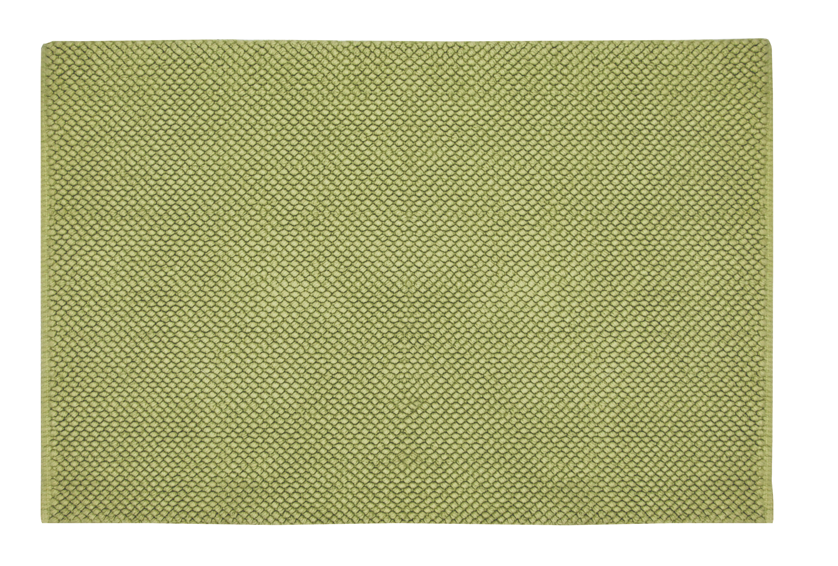 Kleine Wolke Badteppich PUNTO ca. 70x120cm in Farbe Dill