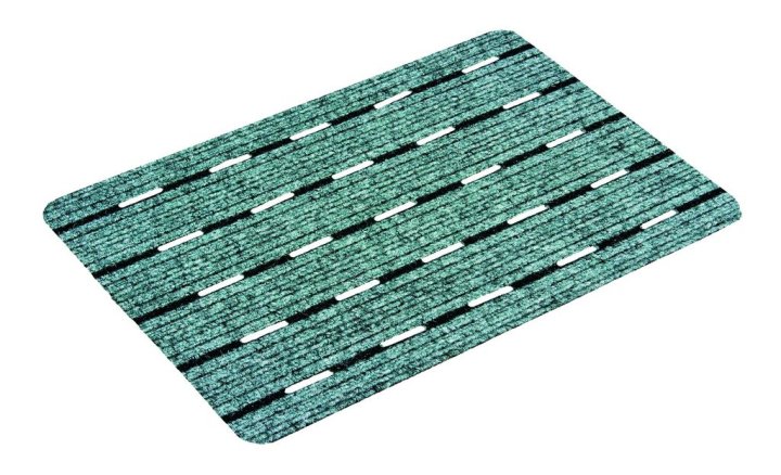 Golze & Söhne Schmutzfangmatte Perfo Rips ca. 40x60cm in Farbe grau Golze & Söhne Schmutzfangmatte Perfo Rips ca. 40x60cm in Farbe grau, Badteppich, grüner Teppich, gestreifter Muster, Matte, Fussmatte