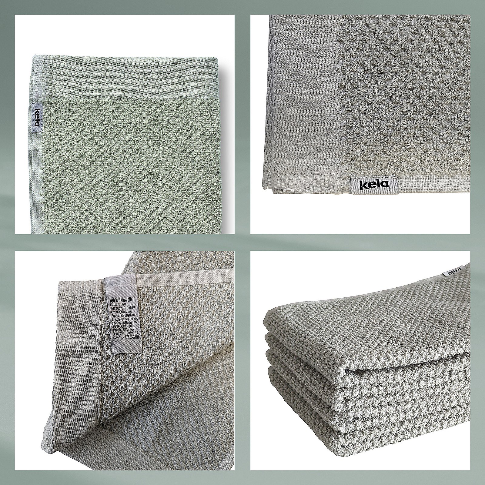 Kela Gästetuch Lavinia LAVINIA in hellgrau, Dekoration für Zuhause